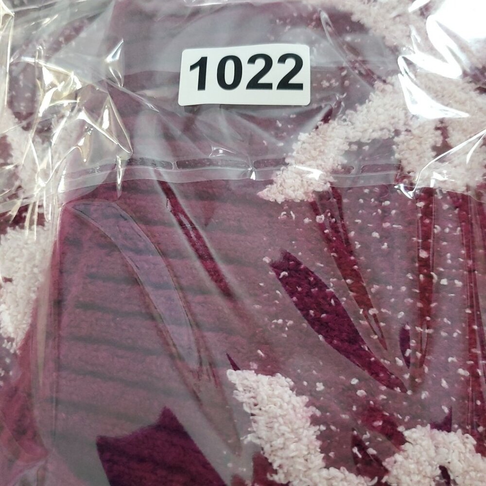 Derek Heart Cropped Bow Sweater Womens Size Large Soft Warm Comfy Preppy Purple - Picture 11 of 11